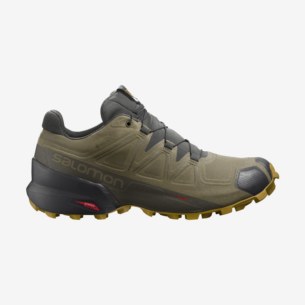 Zapatillas Trail Running Salomon Hombre Marrones - Salomon Argentina SPEEDCROSS 5 GORE-TEX,541293-BJ